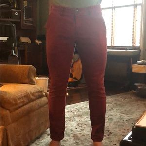 Maroon chino pants